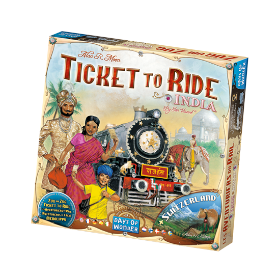 Ticket to Ride Map Collection 2: India & Switzerland